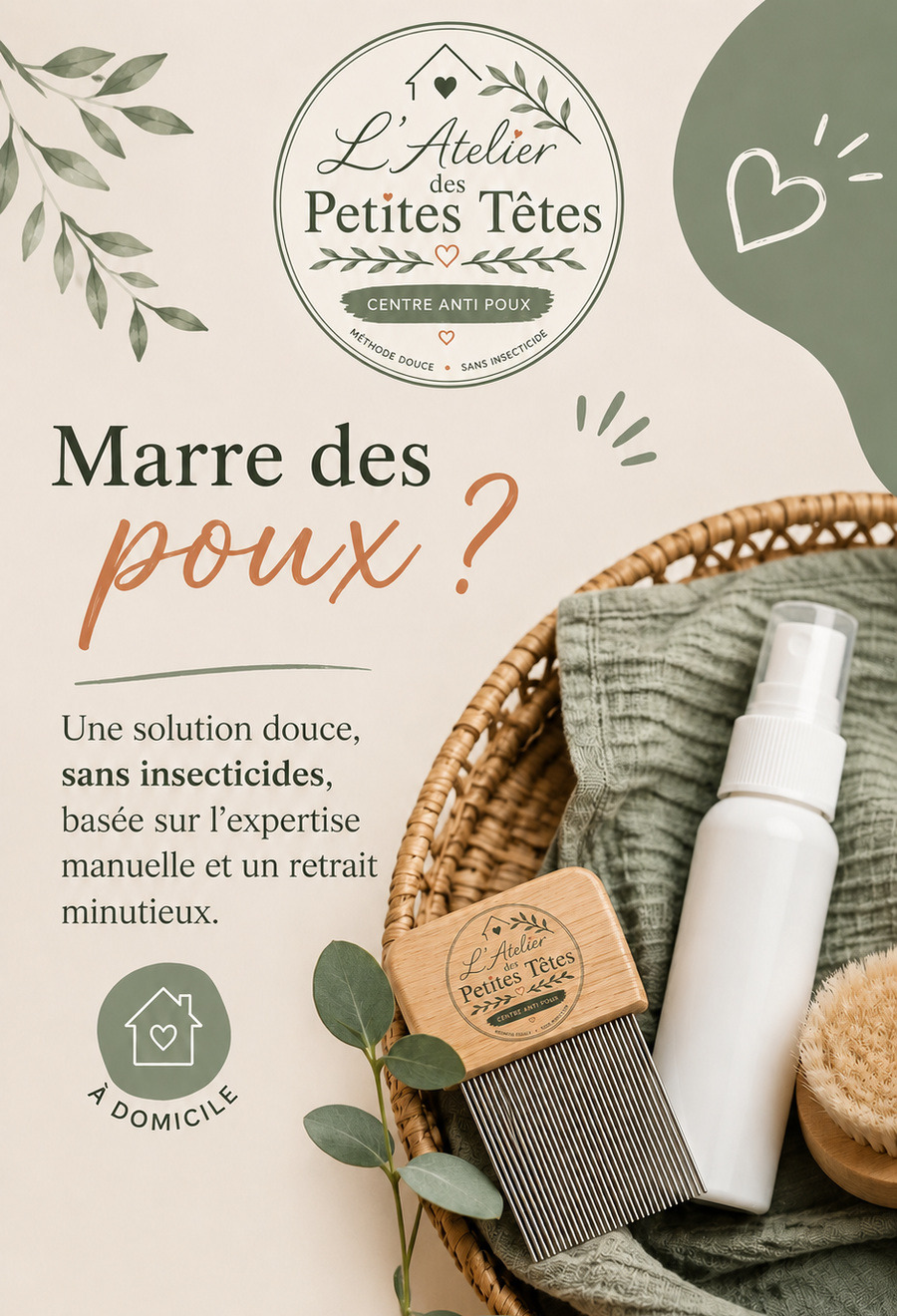 L’Atelier des Petites Têtes, méthode anti-poux douce à domicile