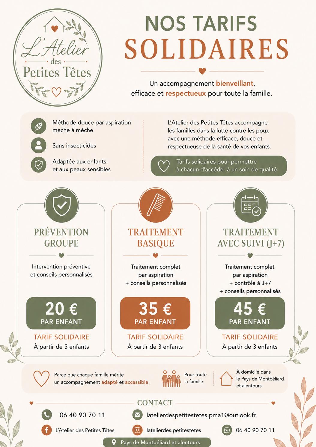Tarifs solidaires pour les structures et foyers